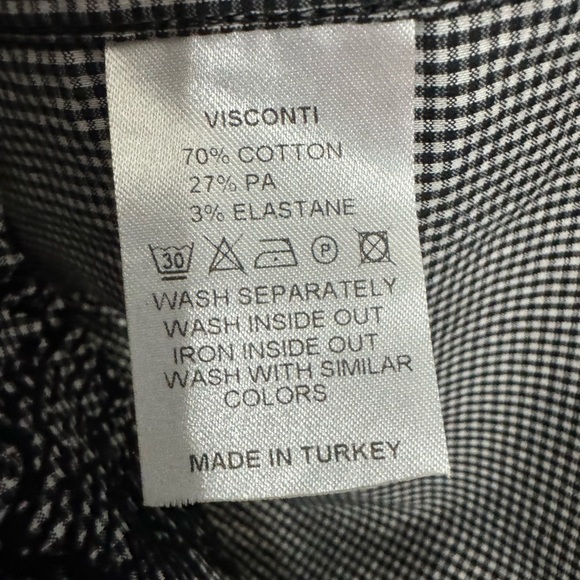 VISCONTI Men's Black Long-Sleeve Button Up Large - Picture 5 of 5